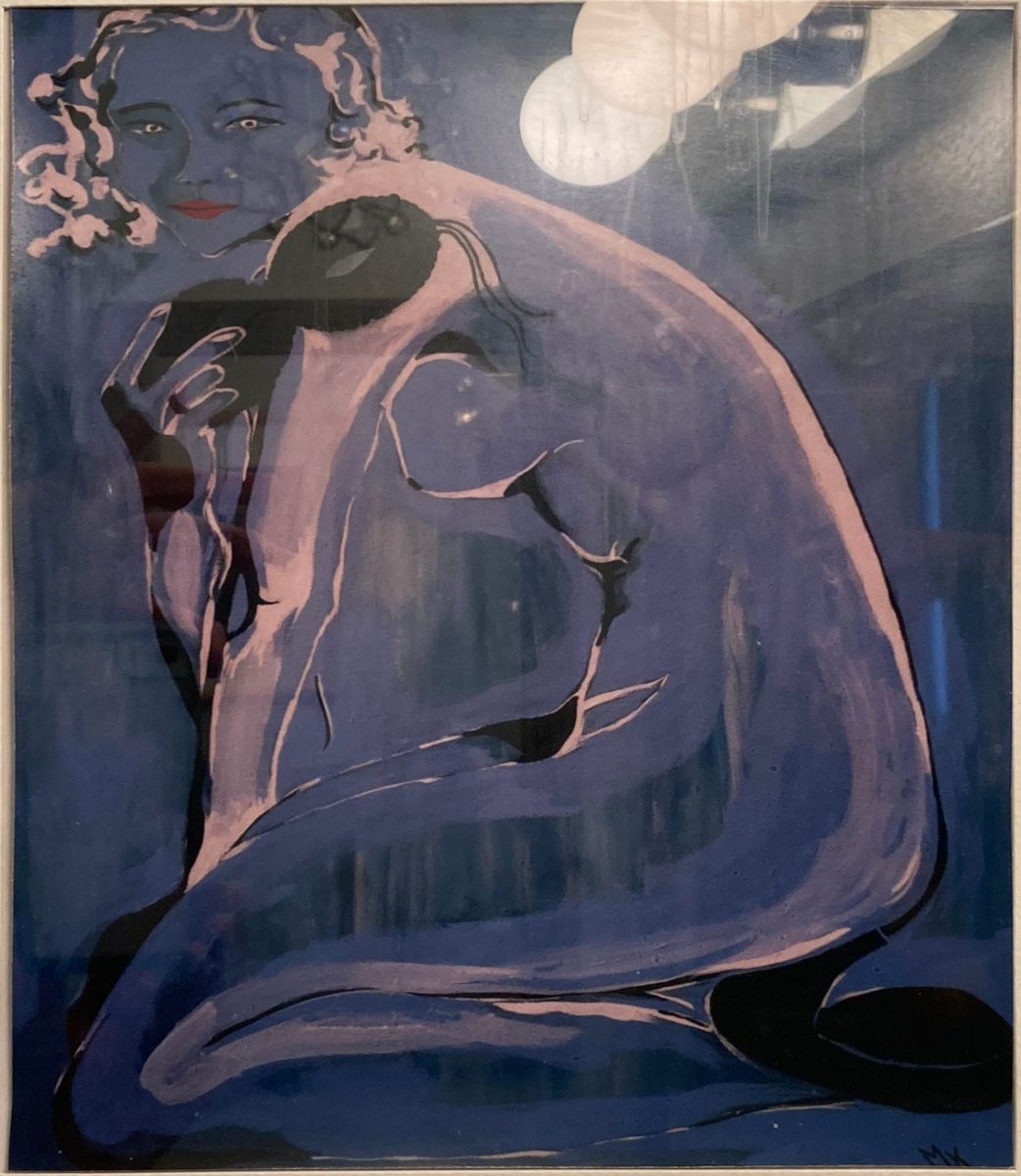 Blue Lady - original painting by Mary Kilpatrick (sold)