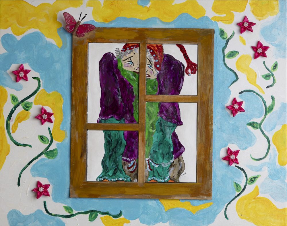 Covid - original painting by Mary Kilpatrick