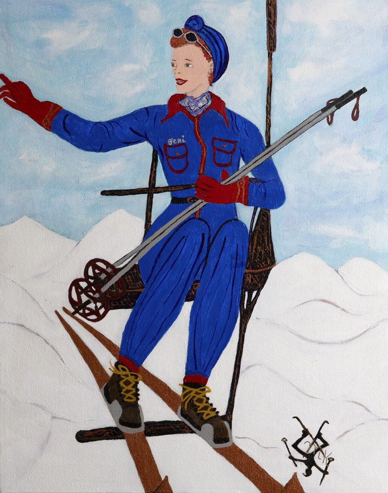 Geri - original painting by Mary Kilpatrick