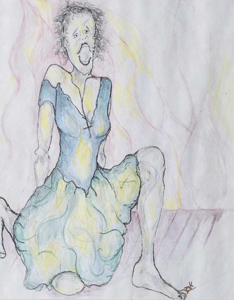Help - original painting by Mary Kilpatrick