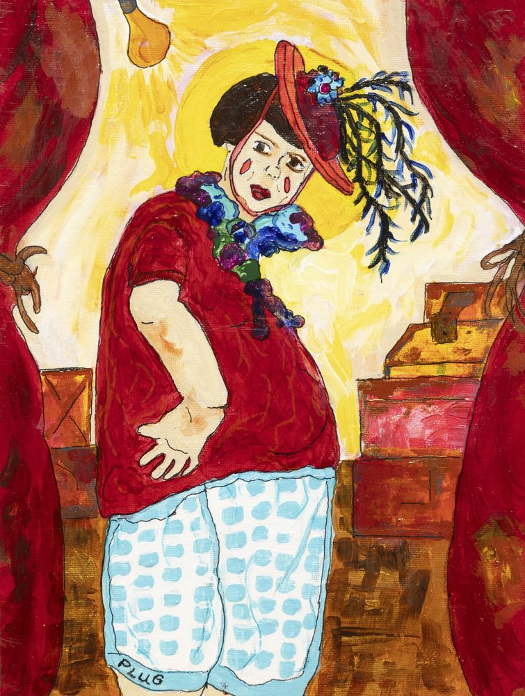 Plug - original painting by Mary Kilpatrick