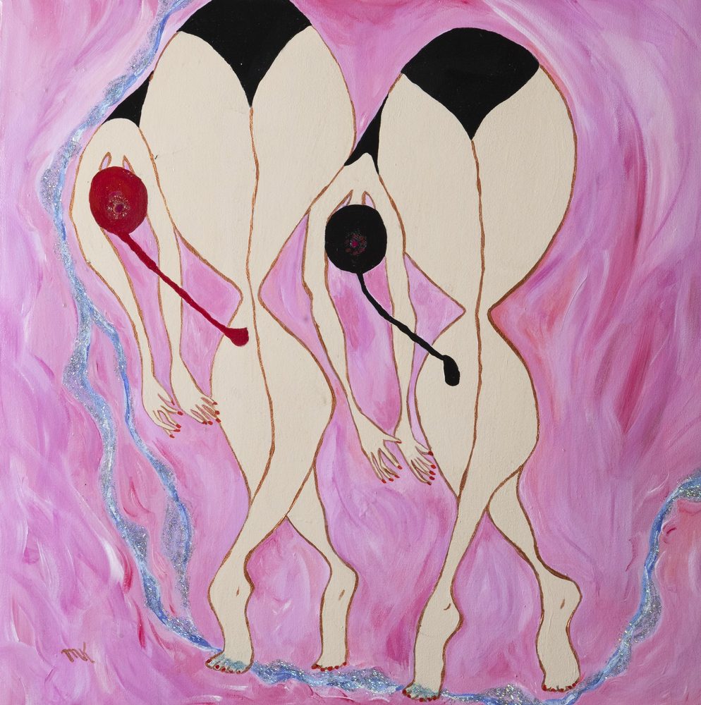 Two Dancers - original painting by Mary Kilpatrick