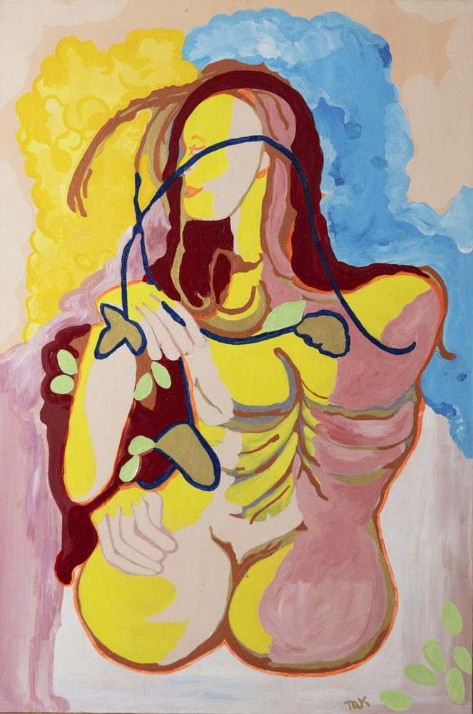 Virgin - original painting by Mary Kilpatrick