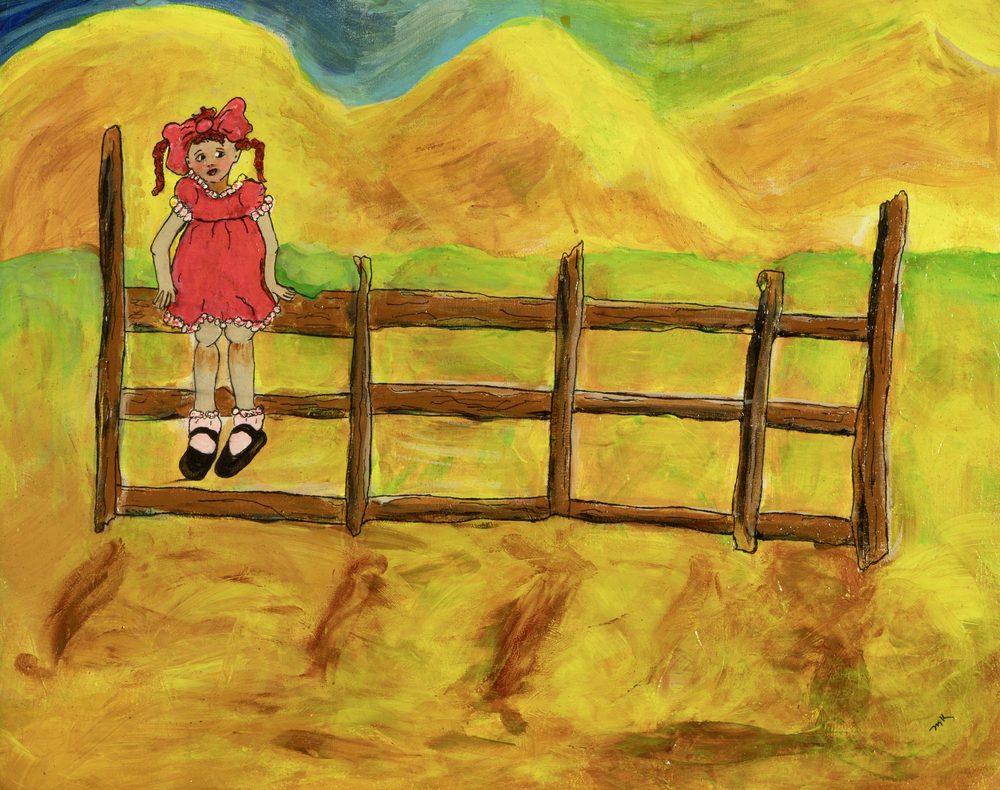Virtual Girl - original painting by Mary Kilpatrick