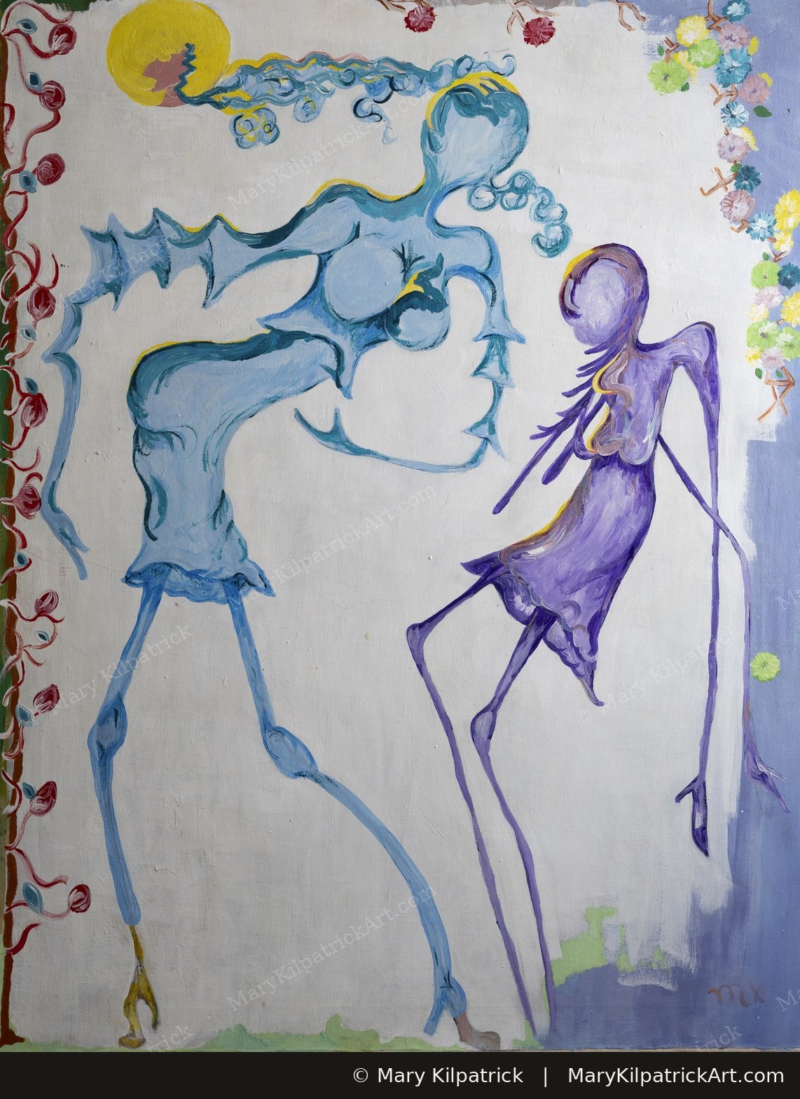 Original figurative painting 'Deconstruction' by Mary Kilpatrick — Acrylic on canvas, 28 × 36 in